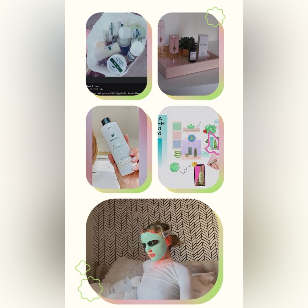 touch in SOL Skincare Mask - White and Green